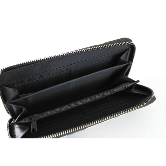 Rampage Floral Zip Around Wallet Clutch Black Blush Flowers‎ Cottagecore NWT - Picture 3 of 3